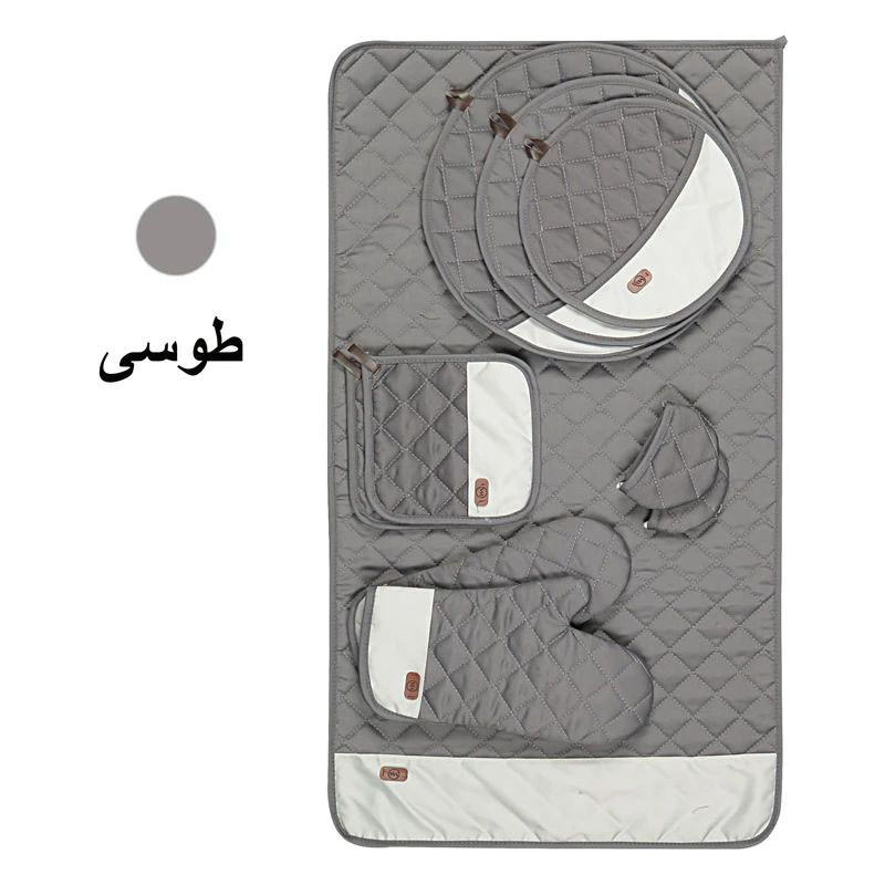 ست لوازم پارچه ای آشپزخانه 12 پارچه دبلیو اس مدل اشپز باشی