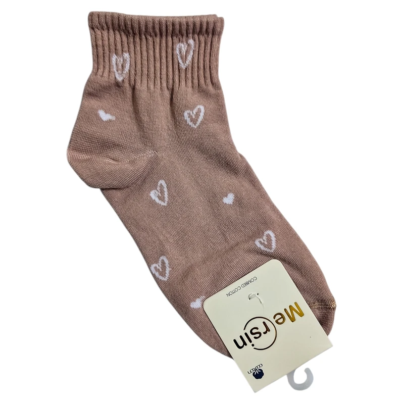 جوراب ساق بلند زنانه مدل قلب توخالی ۵