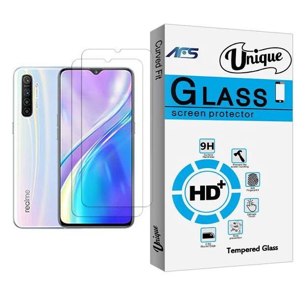 محافظ صفحه نمایش ای اف اس مدل Unique Glass MIX002 مناسب برای گوشی موبایل ریلمی XT بسته دو عددی