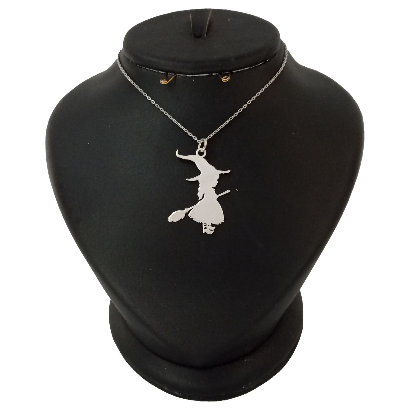 گردنبند نقره زنانه ترمه 1 طرح جادوگر کد mas 00161 -  - 1