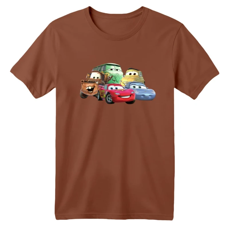 تی شرت آستین کوتاه بچگانه مدل ماشین ها کد ۳