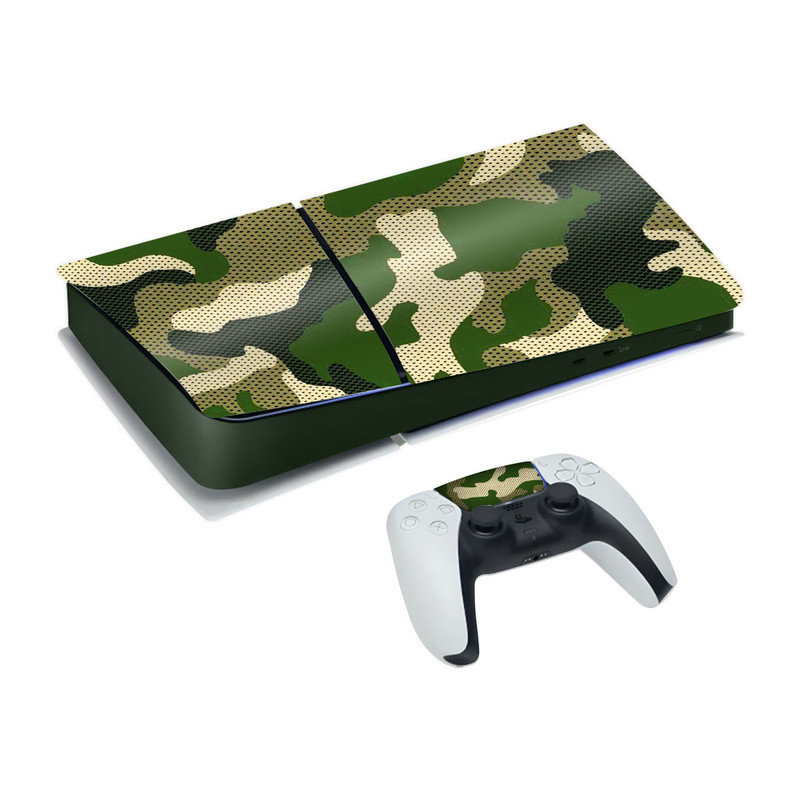 برچسب کنسول بازی پلی استیشن 5 اسلیم کایمون مدل CAMO کدP5S007 بسته 6عددی