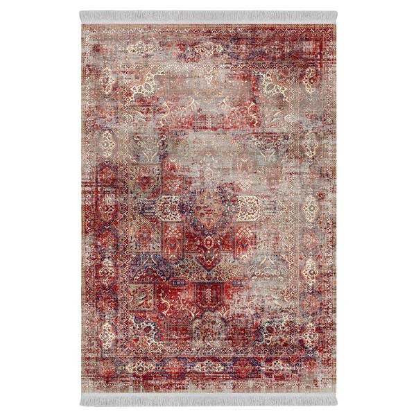 فرش پارچه‌ای دفه مدل فرشینه طرح مدرن کد 327