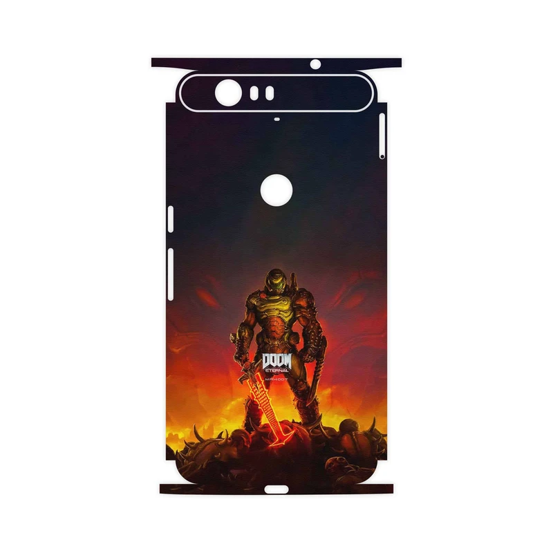 برچسب پوششی ماهوت مدل DOOM Game Series-FullSkin مناسب برای گوشی موبایل گوگل Nexus 6P