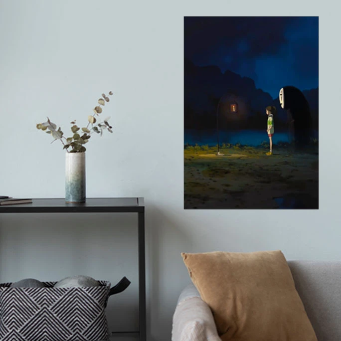 پوستر گوفی مدل انیمه شهر اشباح طرح Spirited Away Anime کد DARK45