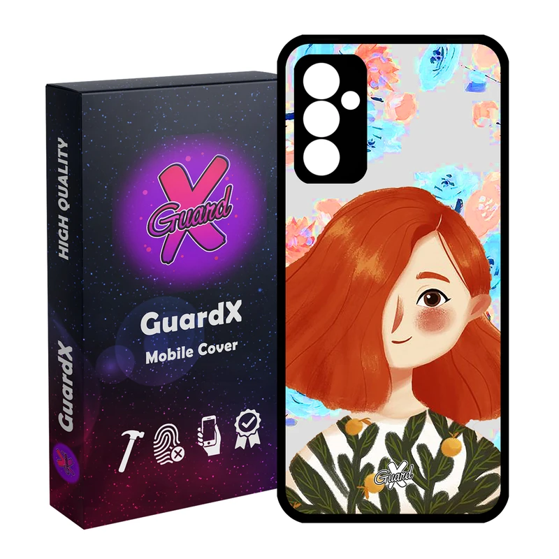 کاور گارد ایکس طرح دختر مدل Glass10324 مناسب برای گوشی موبایل سامسونگ Galaxy A34 / A34 5G