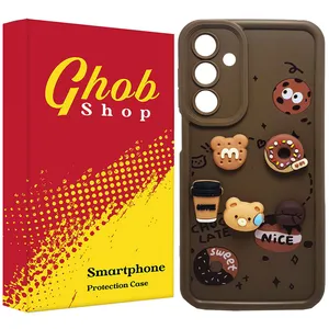 کاور قاب شاپ مدل دخترانه طرح خرسی مناسب برای گوشی موبایل سامسونگ Galaxy S23FE / S23FE 5G