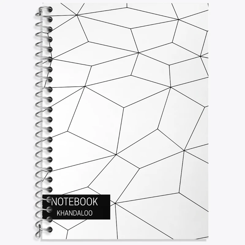 دفتر زبان 50 برگ خندالو مدل سه خط طرح مدرن کد N211