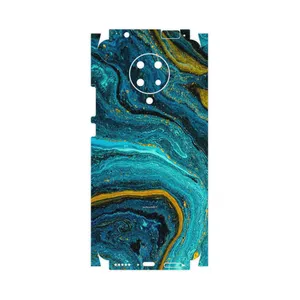 MAHOOT Turquoise marblewith golden streaks-FullSkin Cover Sticker for Xiaomi Poco F2 Pro