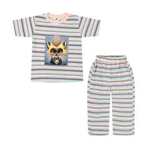 ست تی شرت و شلوار دخترانه کیکی رایکی مدل KBB06357-015