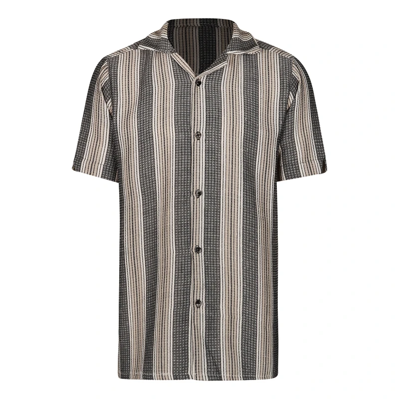 پیراهن آستین کوتاه یقه انگلیسی مردانه مدل NC15