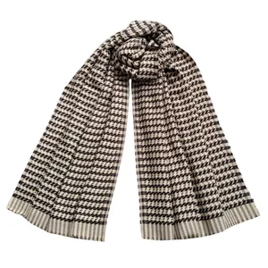 شال بافتنی زنانه مدل کاموایی پیچازی زمستانی