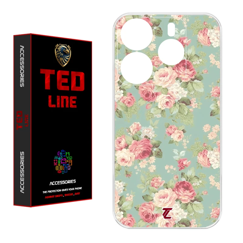کاور تدلاین طرح گل کد 1224 مناسب برای گوشی موبایل شیائومی Redmi Note 14 4G