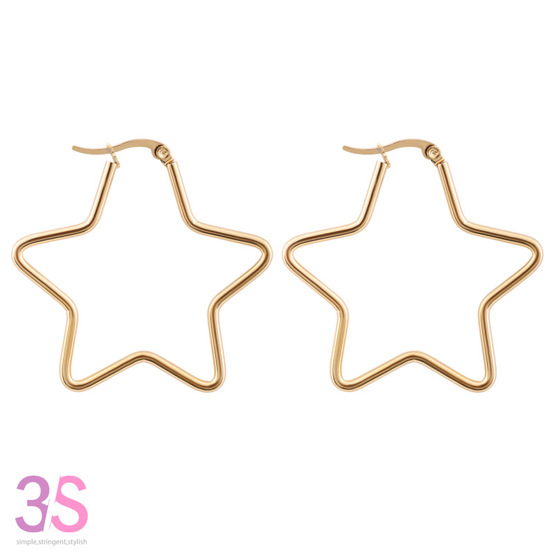 گوشواره زنانه طرح ستاره کد 1256