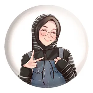 پیکسل خندالو طرح دخترانه باحجاب کد 25994 مدل بزرگ
