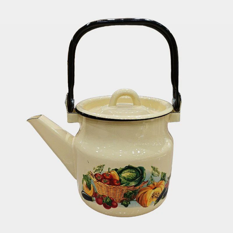 قوری مدل لعابی طرح کدو حجم 1000 میلی لیتر