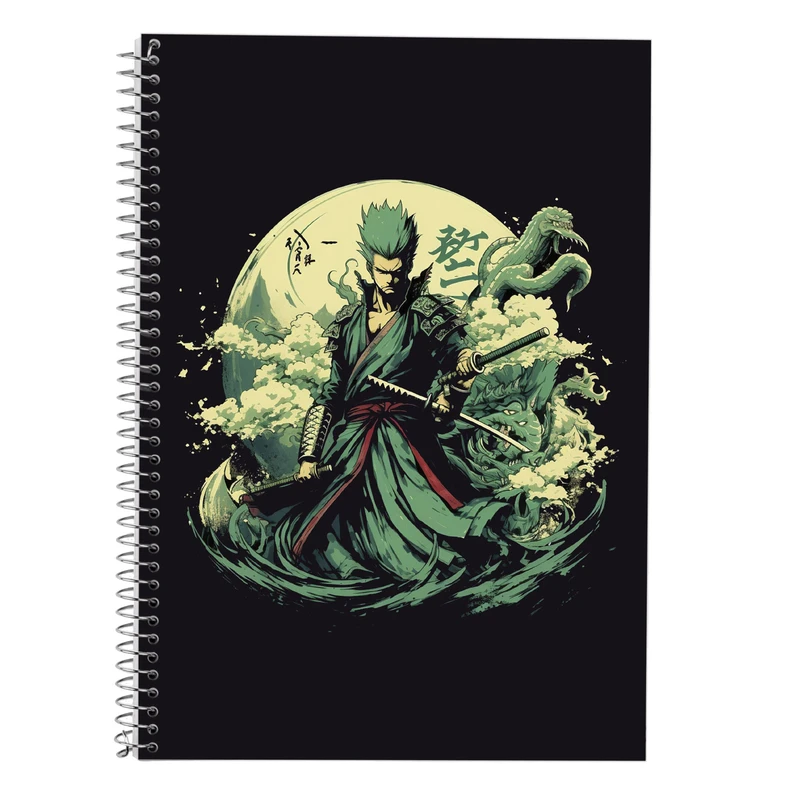 دفتر زبان 50 برگ مدوپد مدل سه خط طرح Demon Slayer کد DF11011