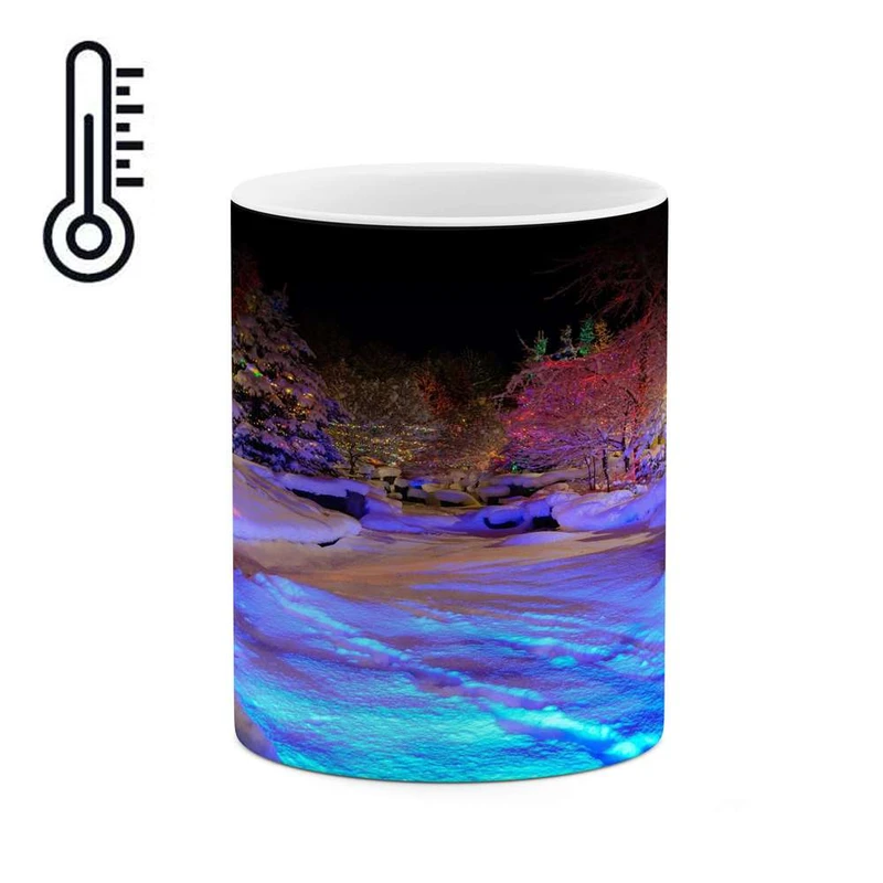 ماگ حرارتی کاکتی مدل منظره برفی کد mgh14999