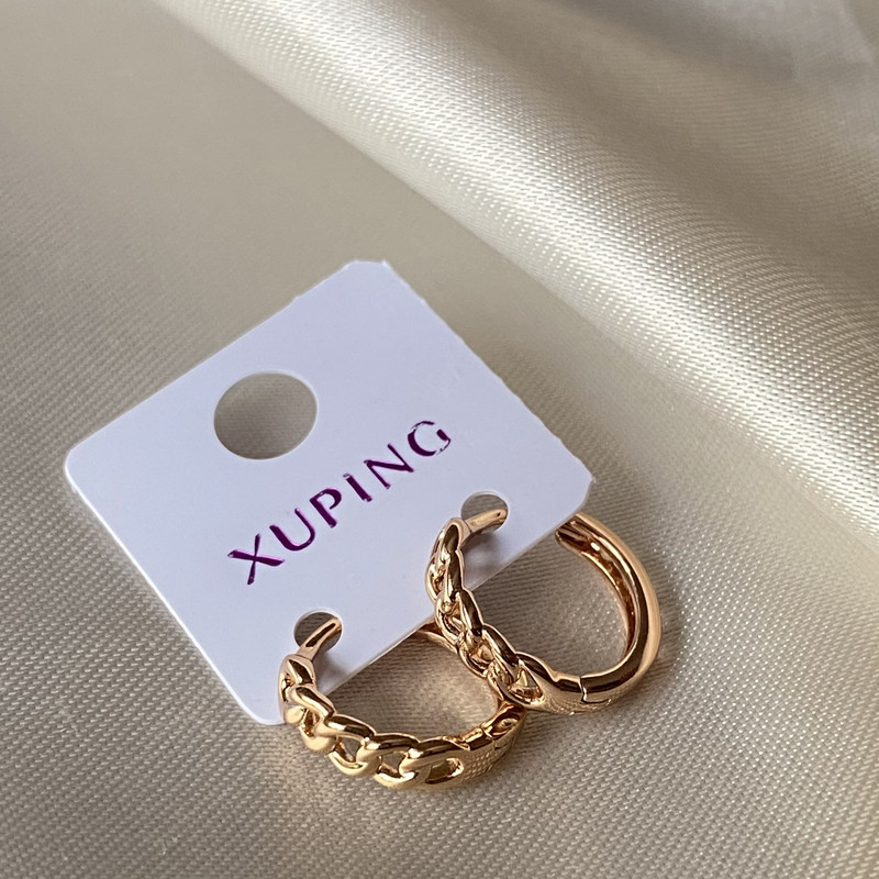 گوشواره زنانه ژوپینگ مدل زنجیری کد 111