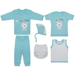ست 5 تکه لباس نوزادی مدل IOCAT کد 1004