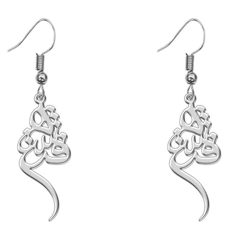 گوشواره نقره زنانه ترمه 1 طرح فرشته کد L405