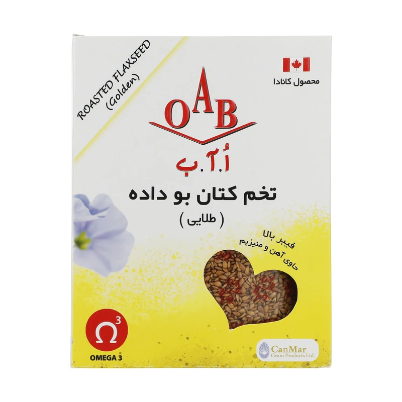 تخم کتان بو داده اُ آ ب مقدار 200 گرم