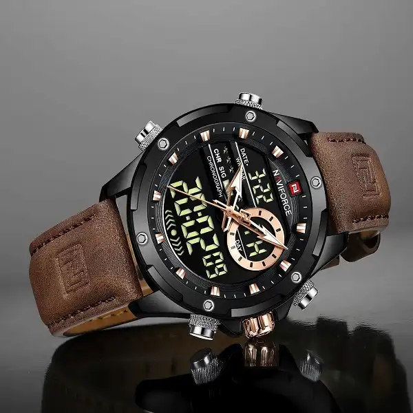 ساعت مچی عقربه‌ای مردانه نیوی فورس مدل 9208BNBK