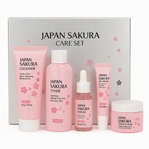 مجموعه مراقبت از پوست لایکو مدل شکوفه گیلاس ژاپنی بسته 5 عددی