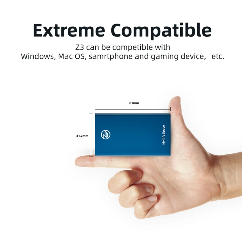 عکس شماره 5 : اس اس دی اکسترنال کینگ اسپک مدل z3 ظرفیت 256 گیگابایت رابط usb 3.1 gen1