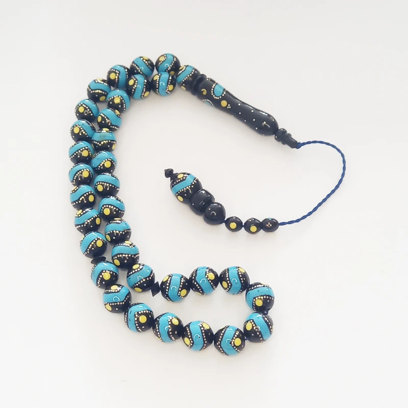 تسبیح مدل کشکول نقره کوب مصری کد 1151