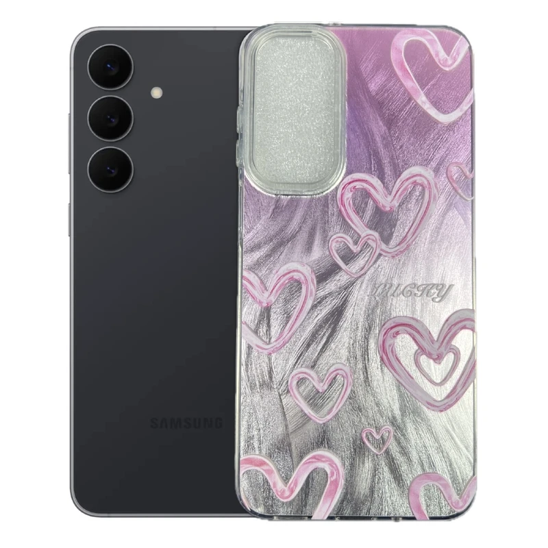 کاور طرح قلب عاشقانه مناسب برای گوشی موبایل سامسونگ Galaxy S24 FE