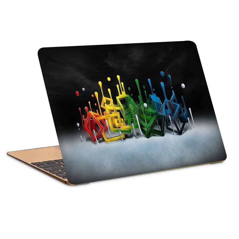 استیکر لپ تاپ طرح colorful squrae  کد c-186مناسب برای لپ تاپ 15.6 اینچ