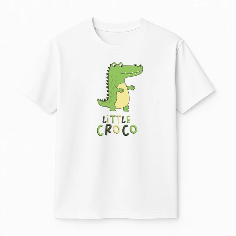 تی‌شرت آستین کوتاه پسرانه مدل کروکودیل کد v2 