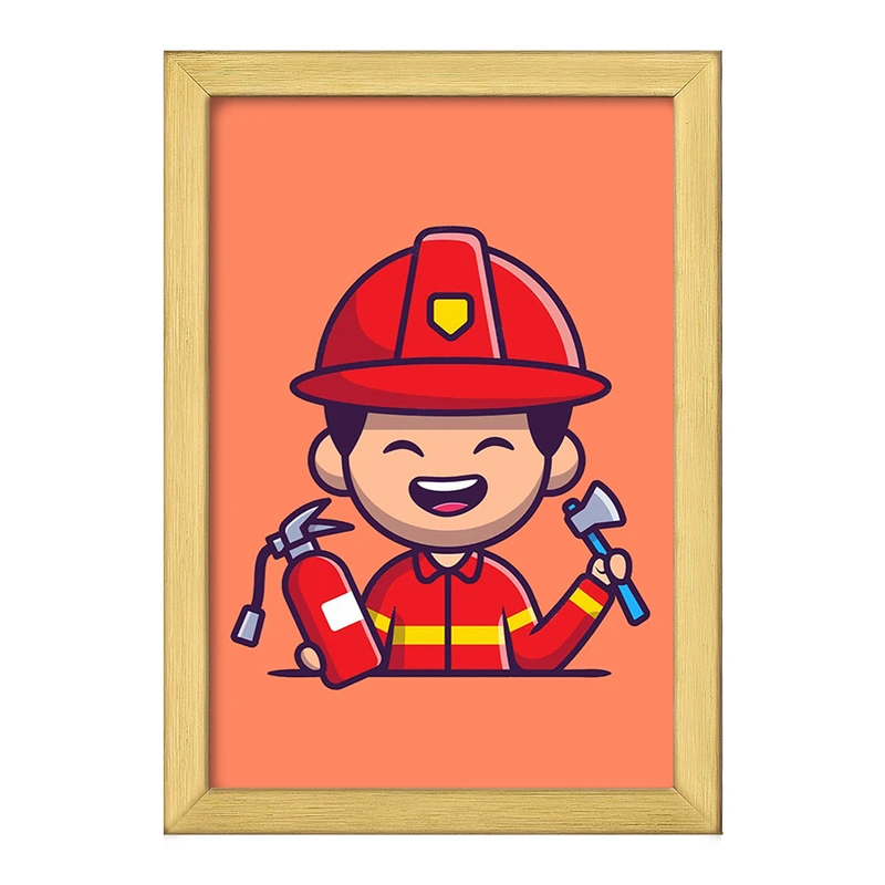 تابلو خندالو طرح آتشنشان کد 29378