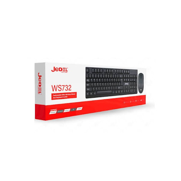 کیبورد و ماوس بی سیم جدل مدل WS732