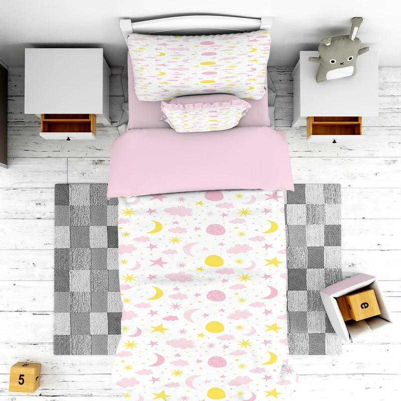 سرویس روتختی مدل ماه و ستاره 4778 تک نفره 5 تکه