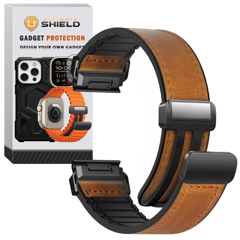 بند آلتیمیت شیلد مدل Sic Leather MG SL GRM20 مناسب برای ساعت هوشمند گارمین Fenix 8 43mm / Descent MK3 43mm / Descent MK3i 43mm / Instinct 2S (20mm)
