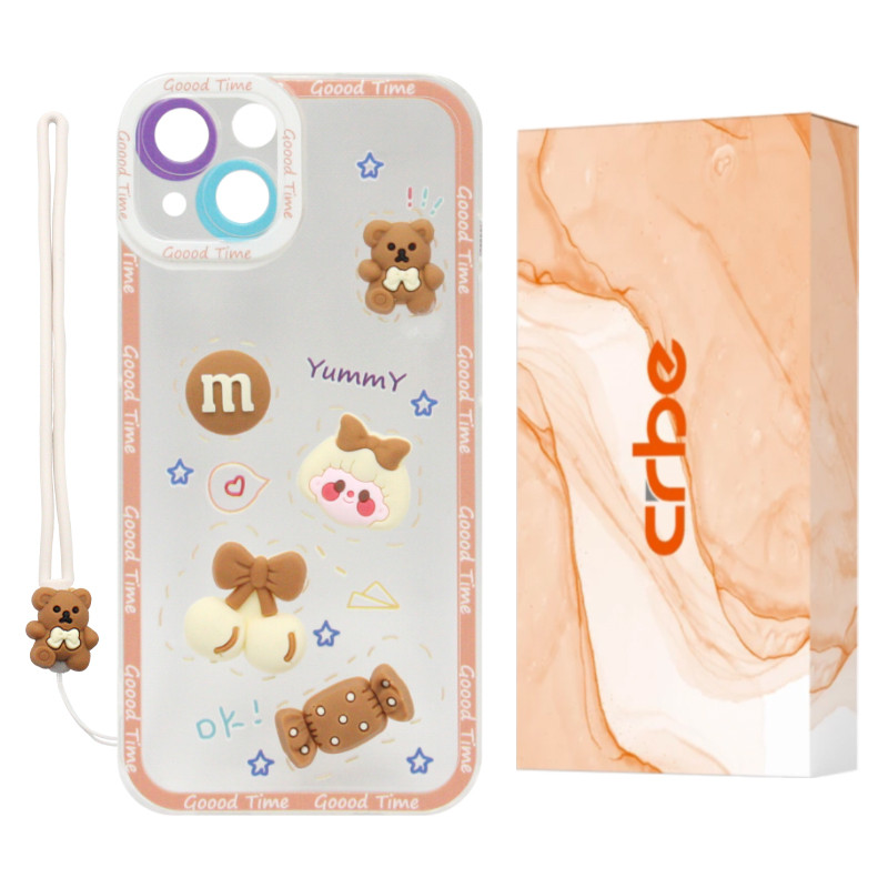 کاور کربی مدل Biscuit2 مناسب برای گوشی موبایل اپل iPhone 13 به همراه بند