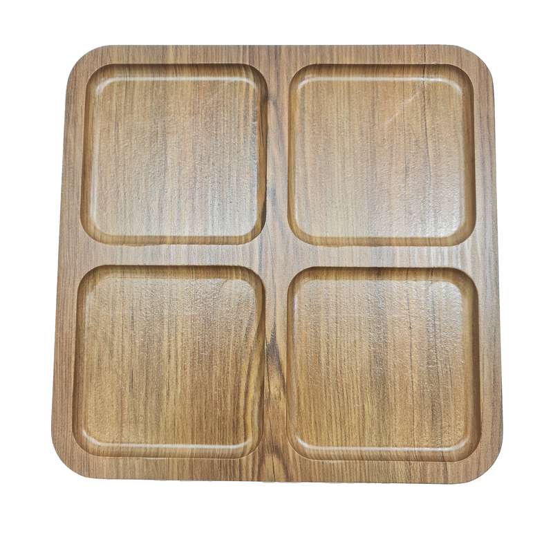 اردو خوری مدل چوب رابر طرح مربع 4 خانه