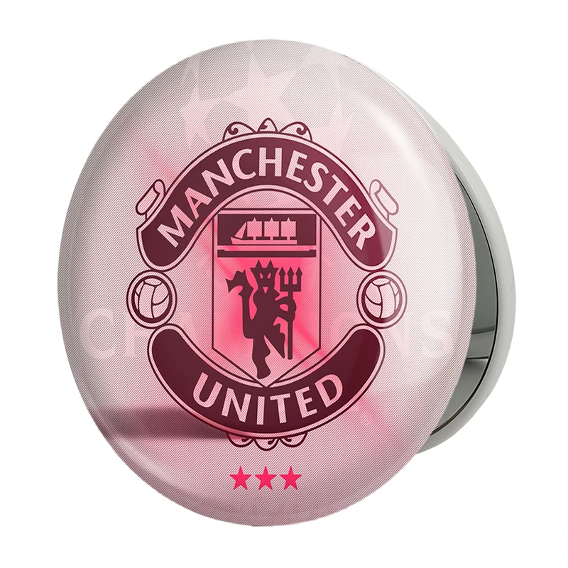 آینه جیبی خندالو طرح باشگاه منچستر یونایتد مدل تاشو کد 26502 