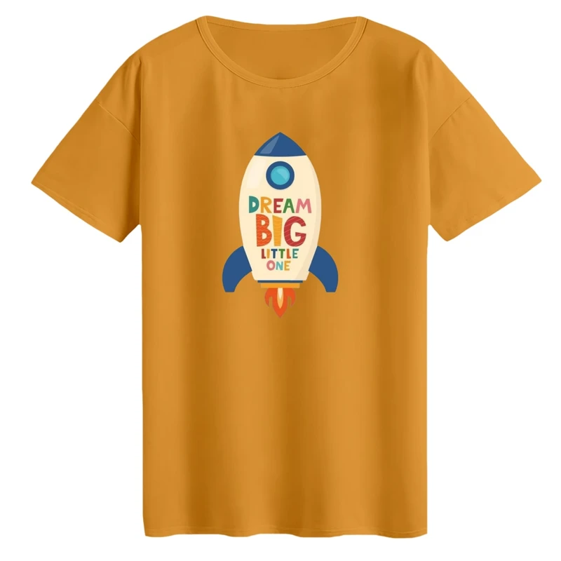 تی‌شرت لانگ آستین کوتاه زنانه مدل موشک کد 01 