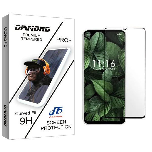 محافظ صفحه نمایش شیشه ای جی اف مدل Diamond مناسب برای گوشی موبایل جی پلاس Q20s