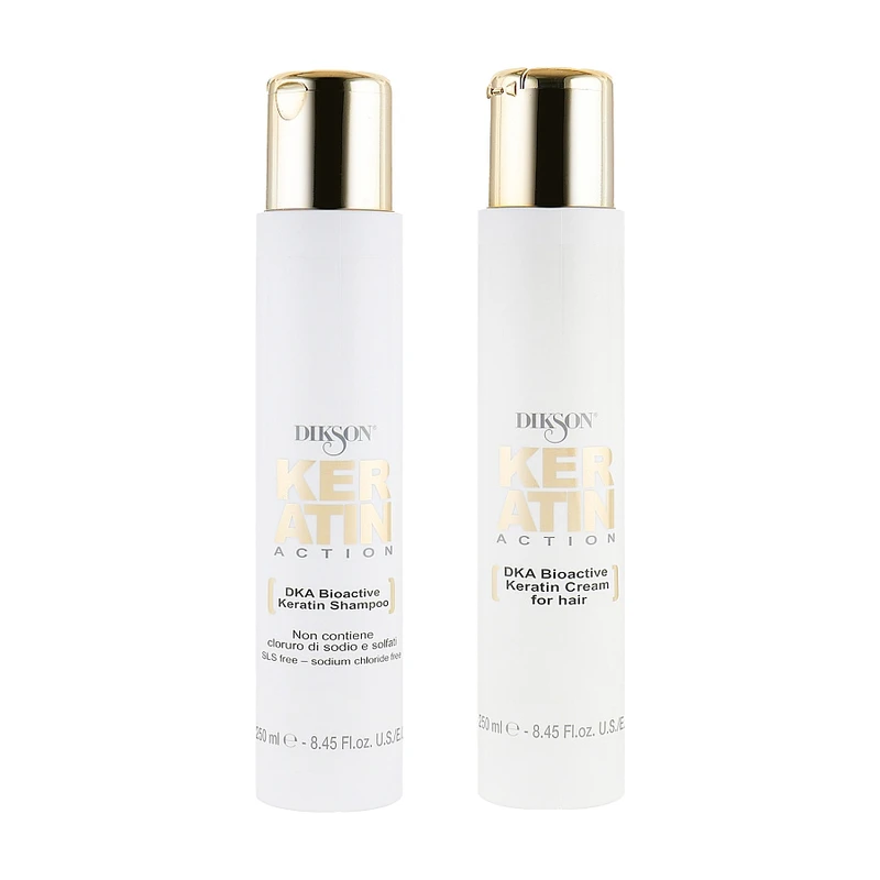 شامپو مو دیکسون مدل BioActive Keratin مناسب برای موهای کراتین شده حجم 250 میلی‌لیتر به همراه کرم مو دیکسون مدل BioActive Keratin مناسب موهای کراتین شده حجم 250 میلی‌لیتر