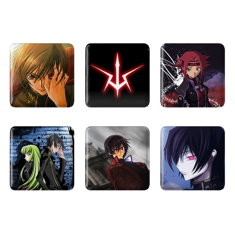 مگنت خندالو طرح انیمه کد گیاس Code Geass کد 589A مجموعه 6 عددی