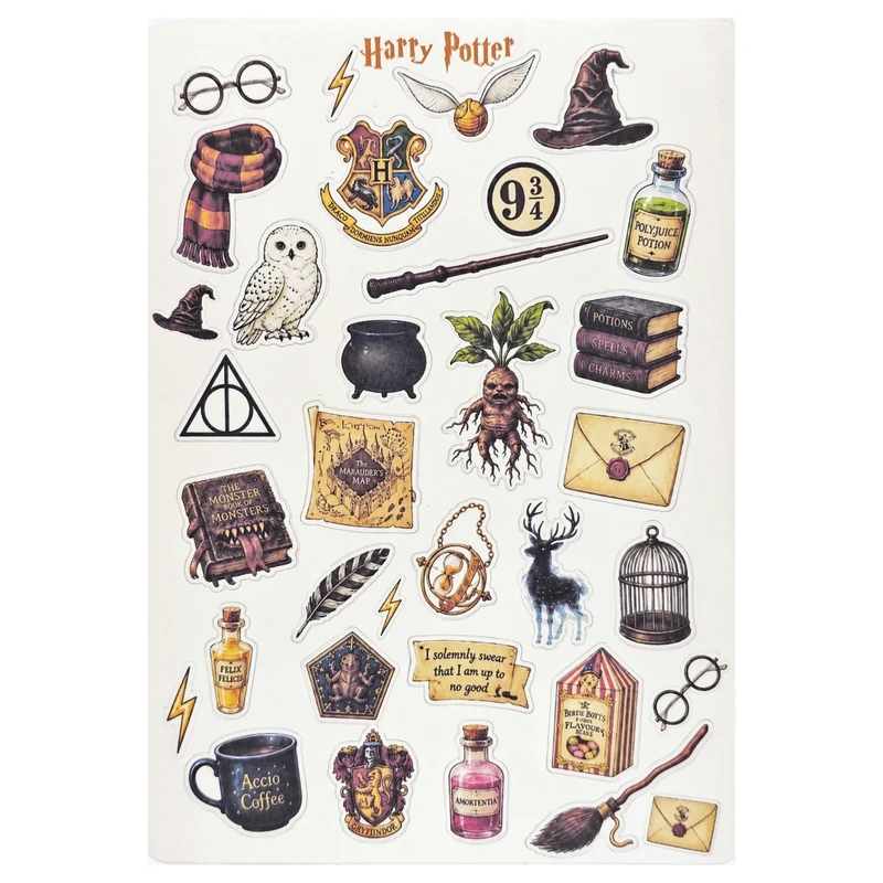 برچسب طرح برش خورده بولت ژورنال مدل Harry Potter A5
