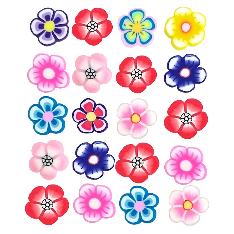 فیمو مدل گلهای بهاری کد FS11 مجموعه 20 عددی