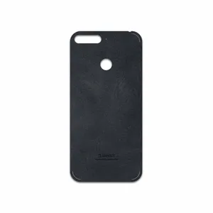 MAHOOT Graphite Buffalo Leather Cover Sticker for Huawei Y6 2018