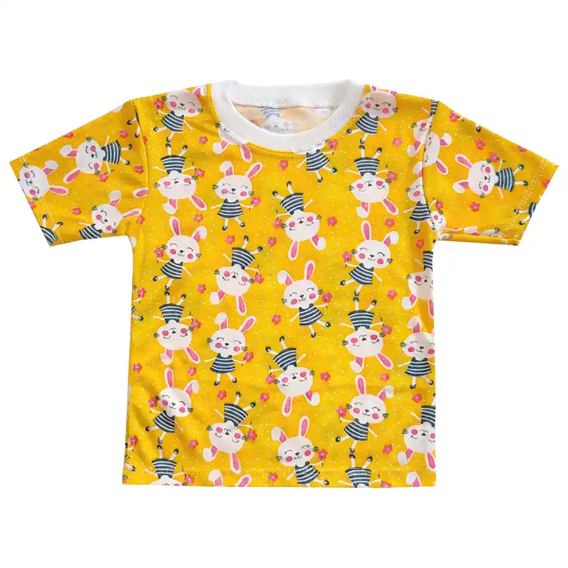 ست تی شرت و شلوارک بچگانه مدل خرگوش کد 3955