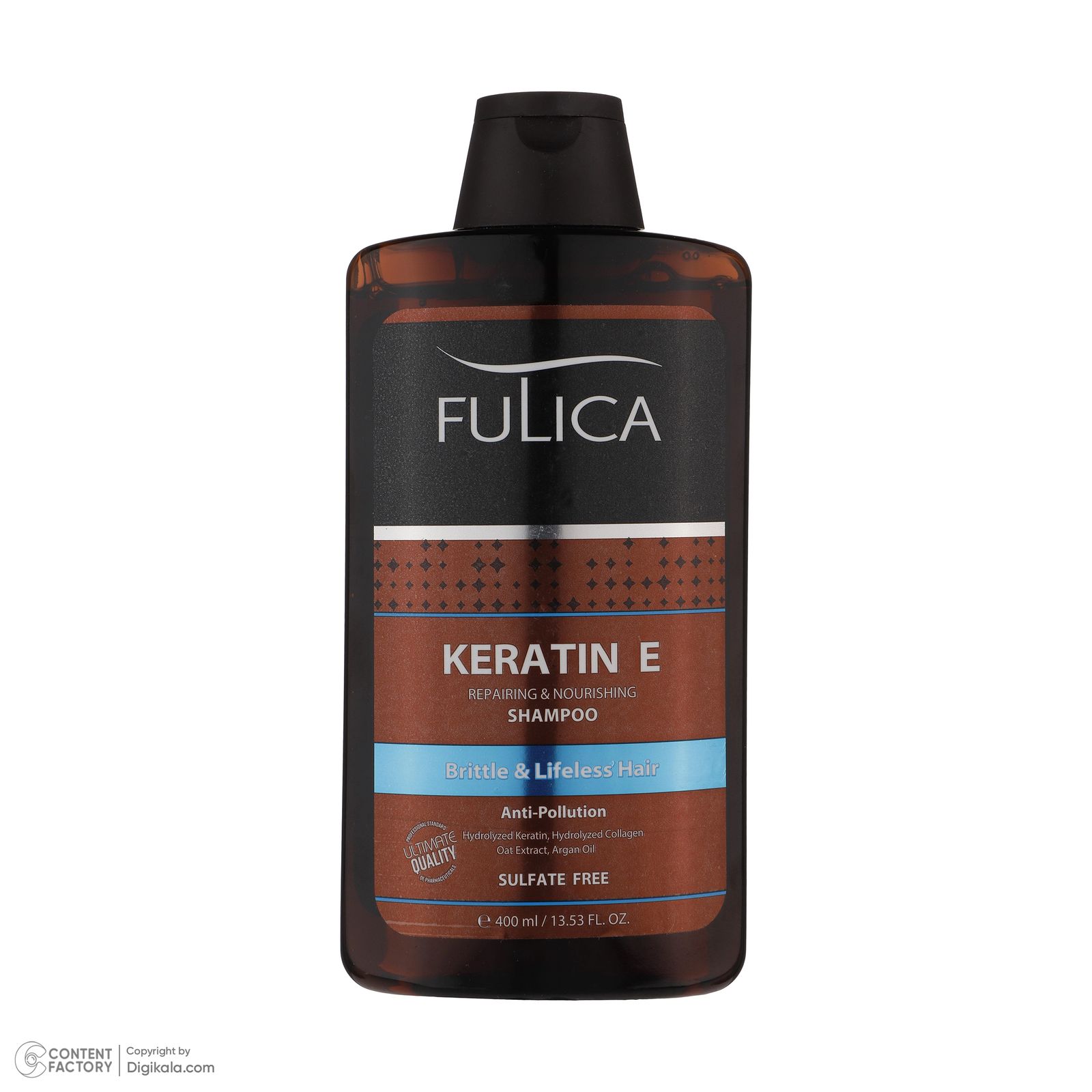 شامپو تقویت‌کننده مو فولیکا مدل Keratin E حجم 400 میلی‌لیتر -  - 2