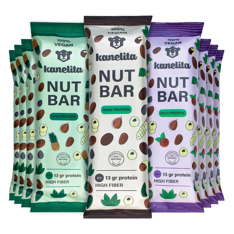 نات بار طعم قهوه، بری و استوایی کنلیتا - 40 گرم بسته 12 عددی